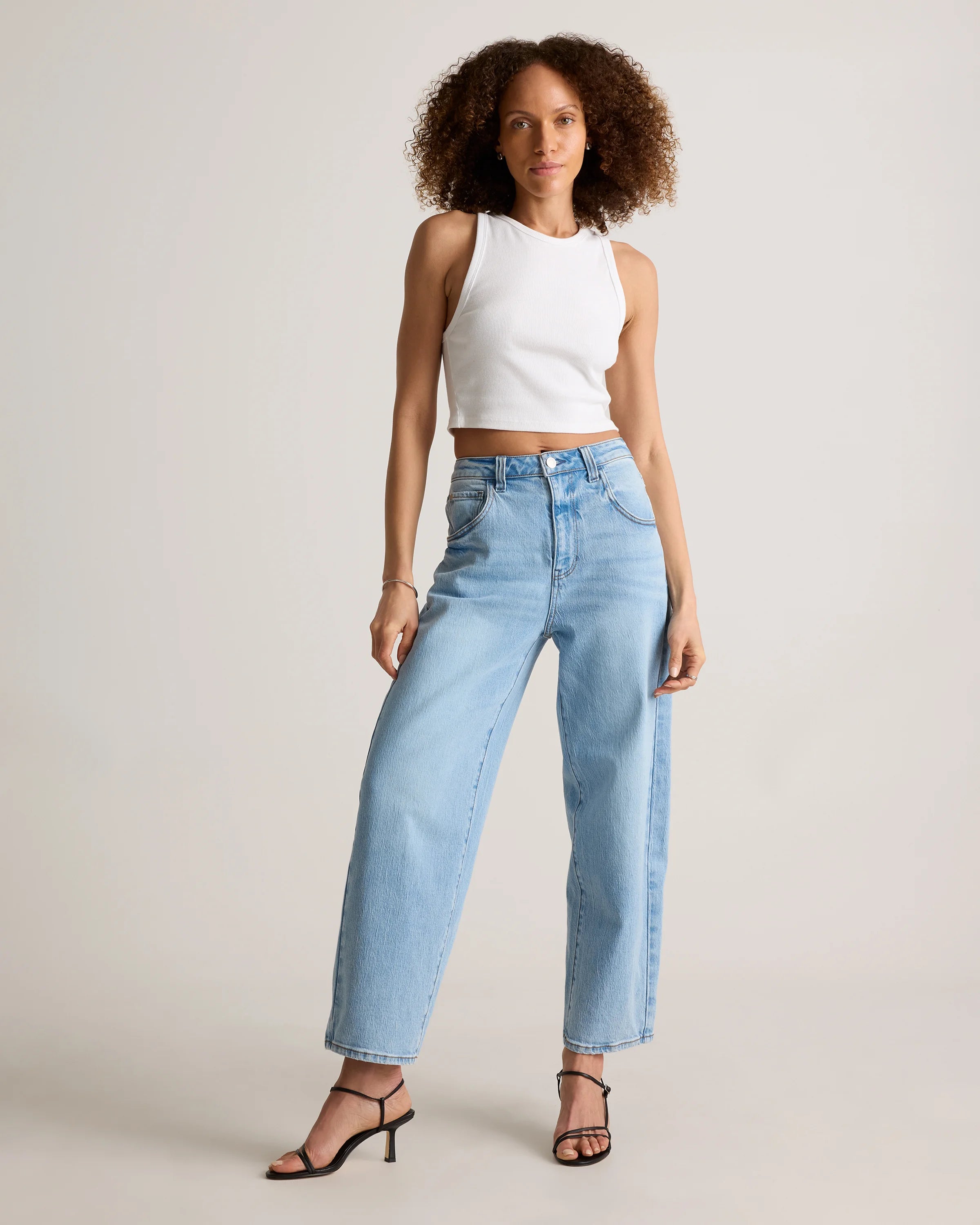 Bella Stretch Barrel Jeans - 24 / Cool Blue Secondary image
