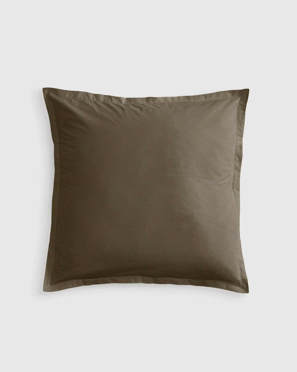 Organic Brushed Cotton Euro Sham - Euro / Dusty Olive