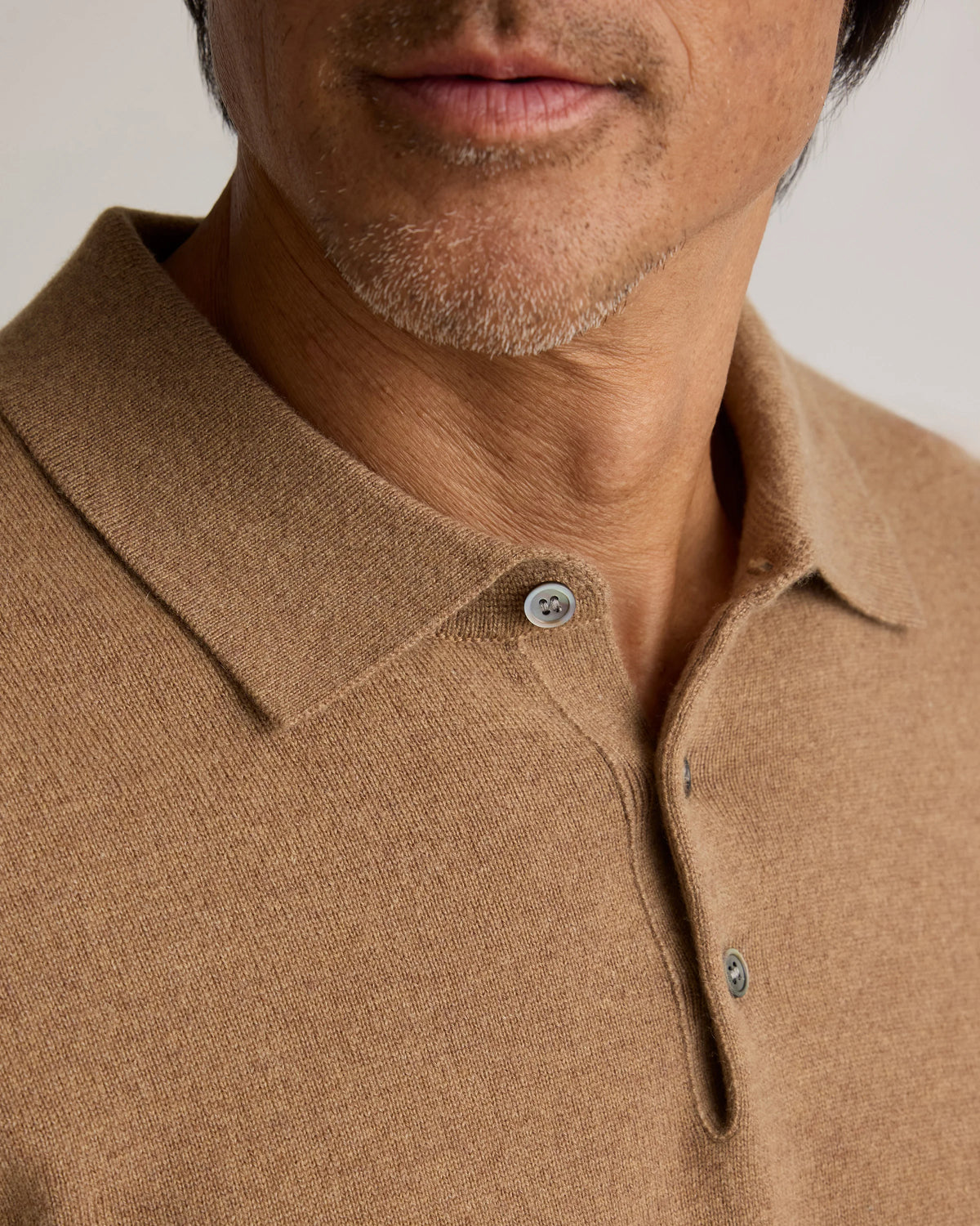 Mongolian Cashmere Polo Sweater - S / True Navy