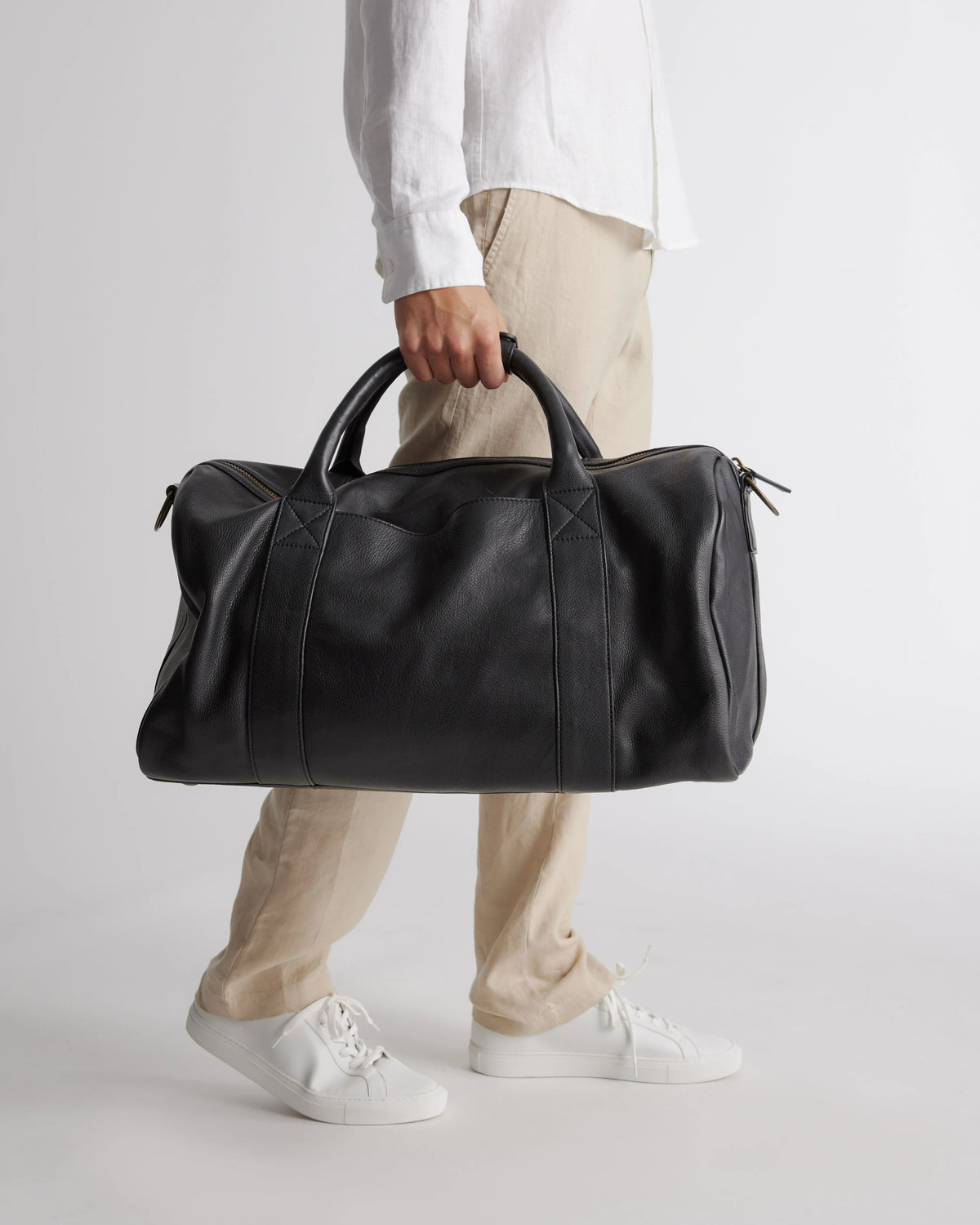 Nappa Leather Duffle Bag - One Size / Dark Brown