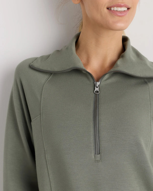 SuperSoft Fleece Half Zip - XS / Dried Fig