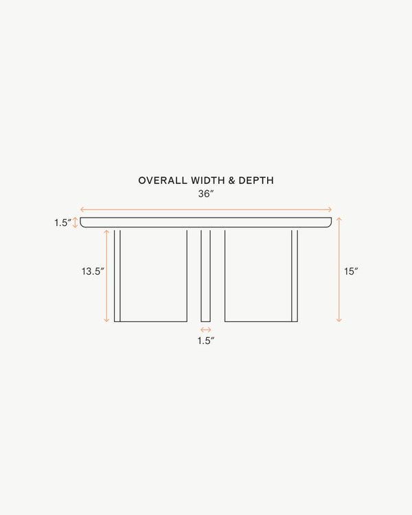 Solid Oak Accent Table - 36" Coffee Table / Natural