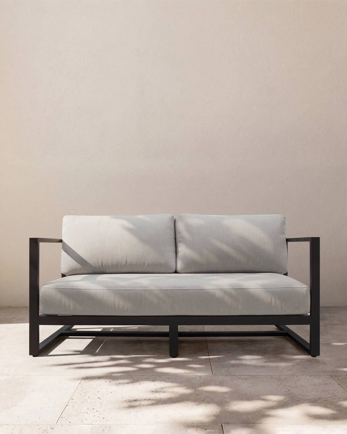 Linear Aluminum Outdoor Sofa - 65" / Dark Charcoal Main image