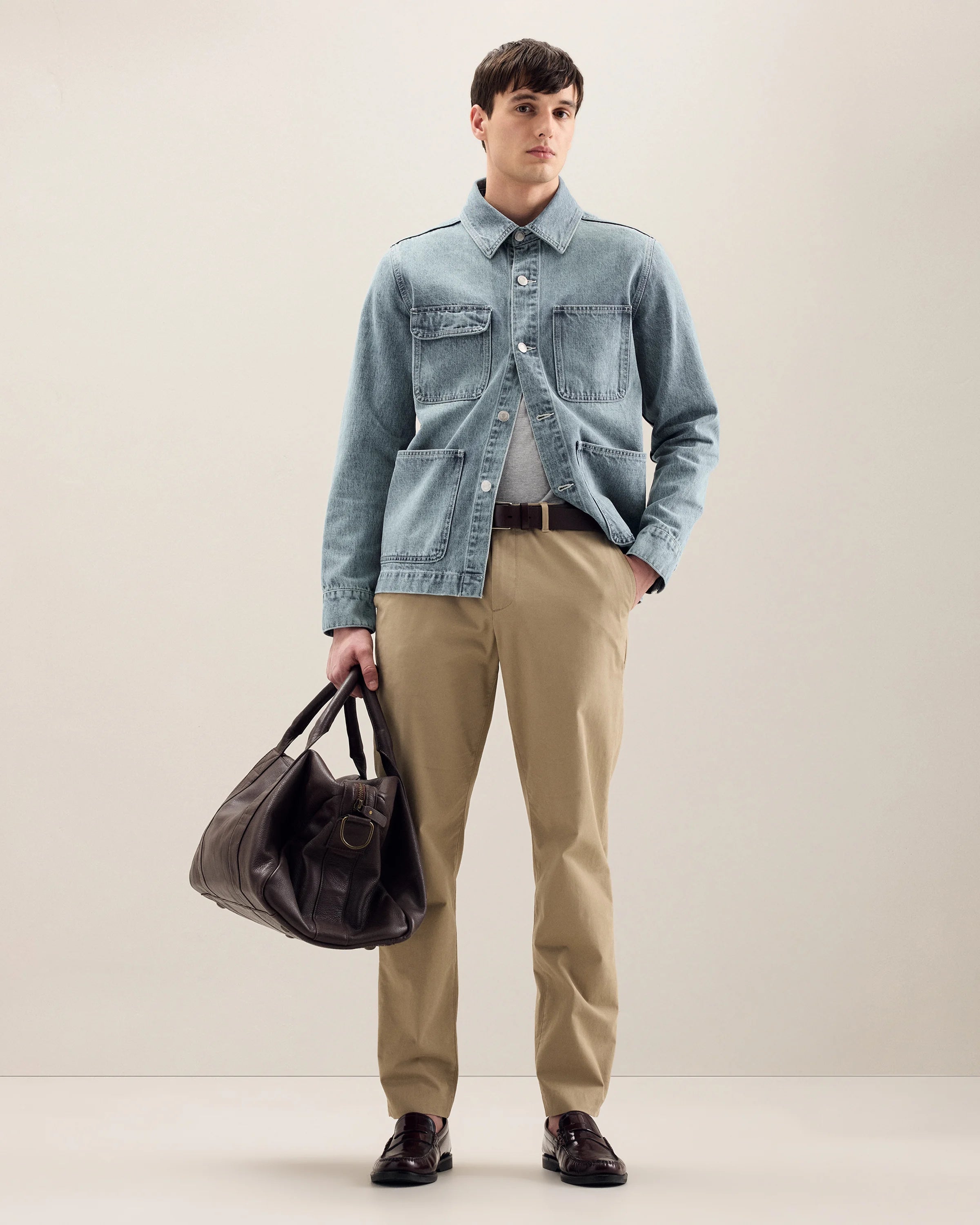 Nappa Leather Duffle Bag - One Size / Dark Brown Secondary image