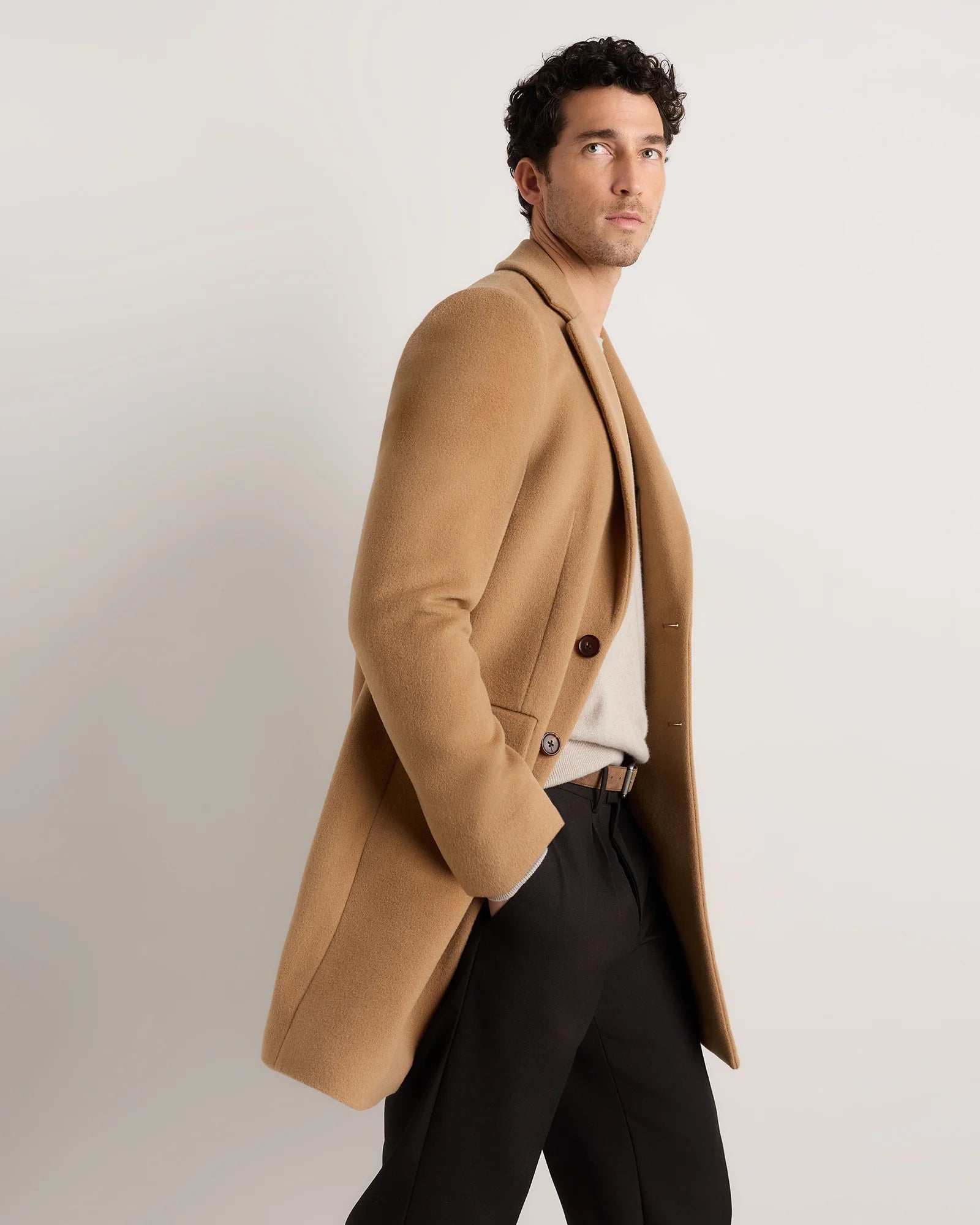 Wool Cashmere Overcoat - XS / Caramel Secondary image