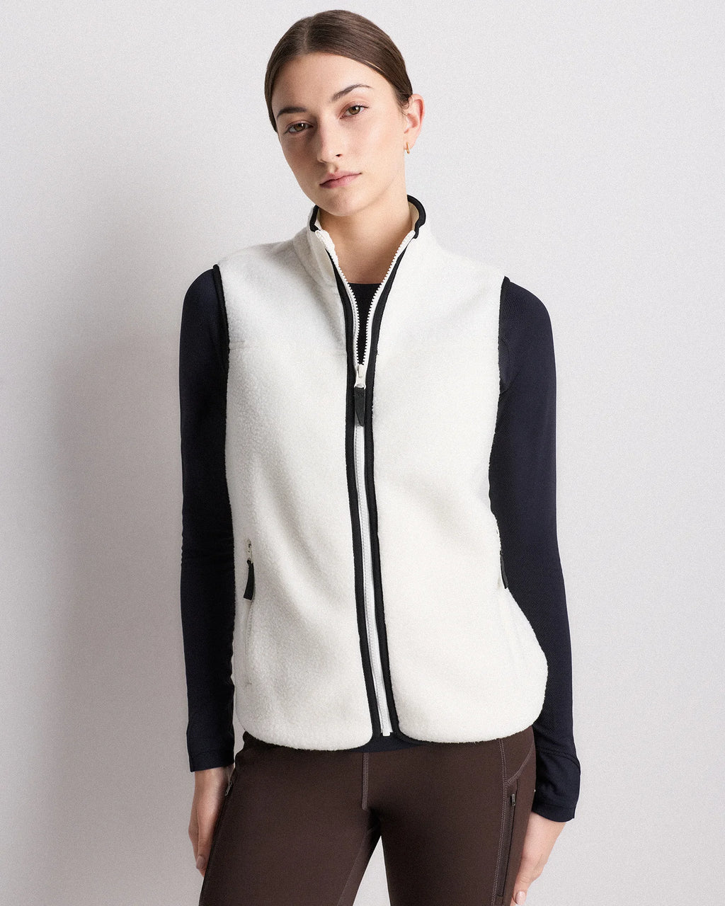 Sherpa Full-Zip Vest - XS / Black