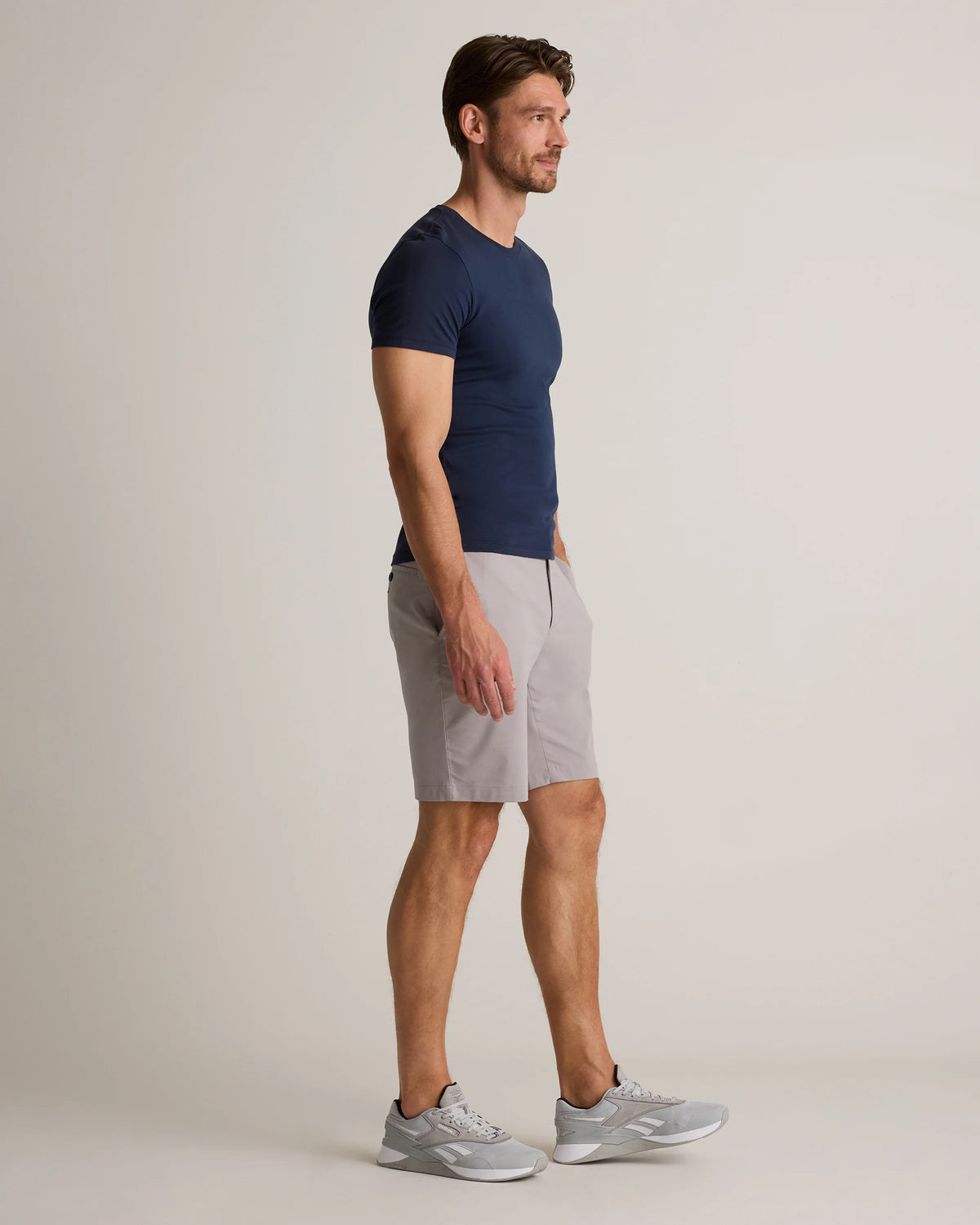 Organic Cotton Coolmax® Chino Shorts - 9" - 30 / Gravel