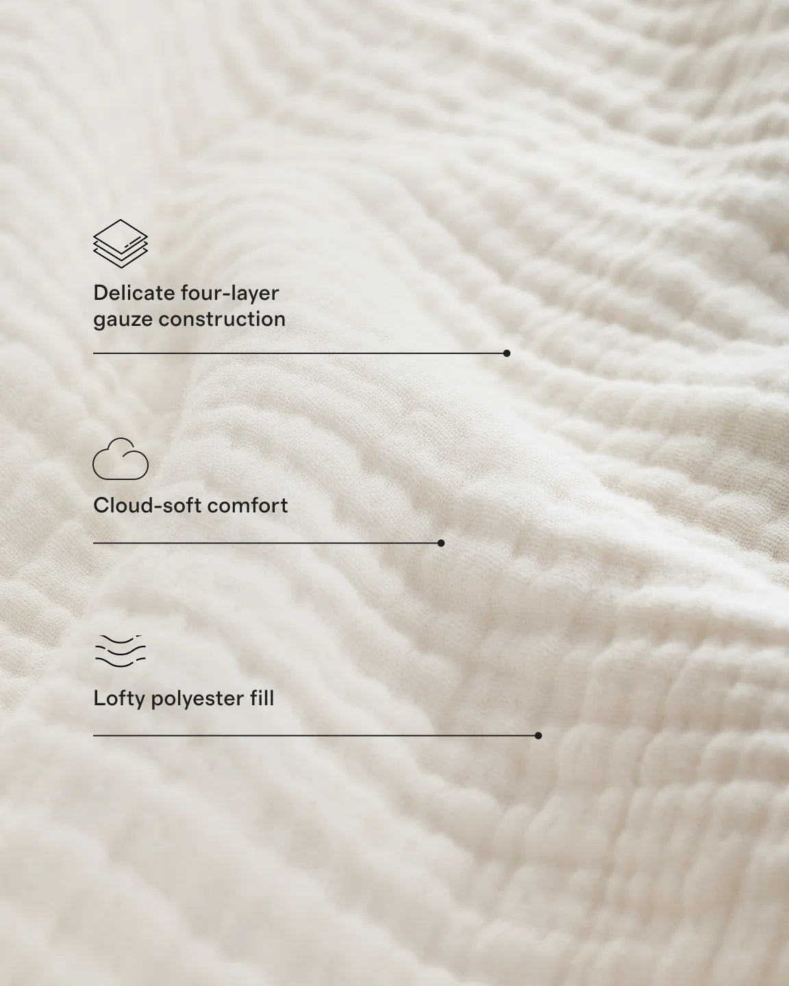 Organic Cotton Gauze Dream Quilt - Twin / Dried Sage