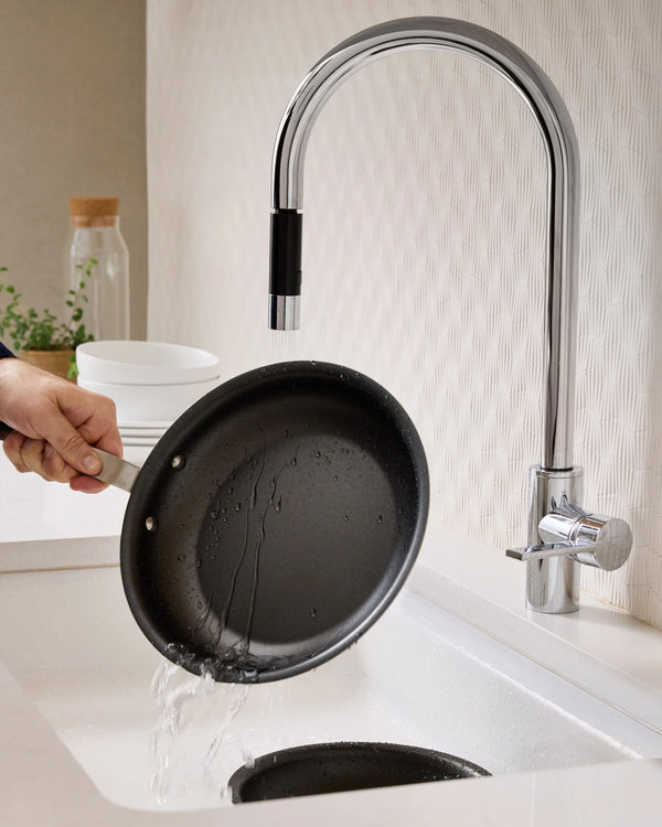 5-Ply Stainless Steel Nonstick Cookware: 2-Piece Frying Pan Set: 8" & 10" - 8" & 10" / No Color