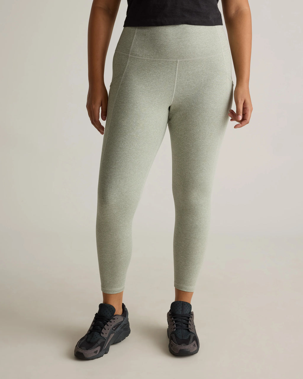 Ultra-Soft High-Rise Pocket Legging - XS / Heather Espresso