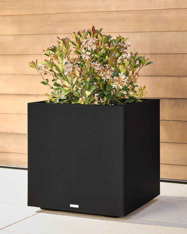 Block Series All Weather Square Planter by Veradek - One Size / Black