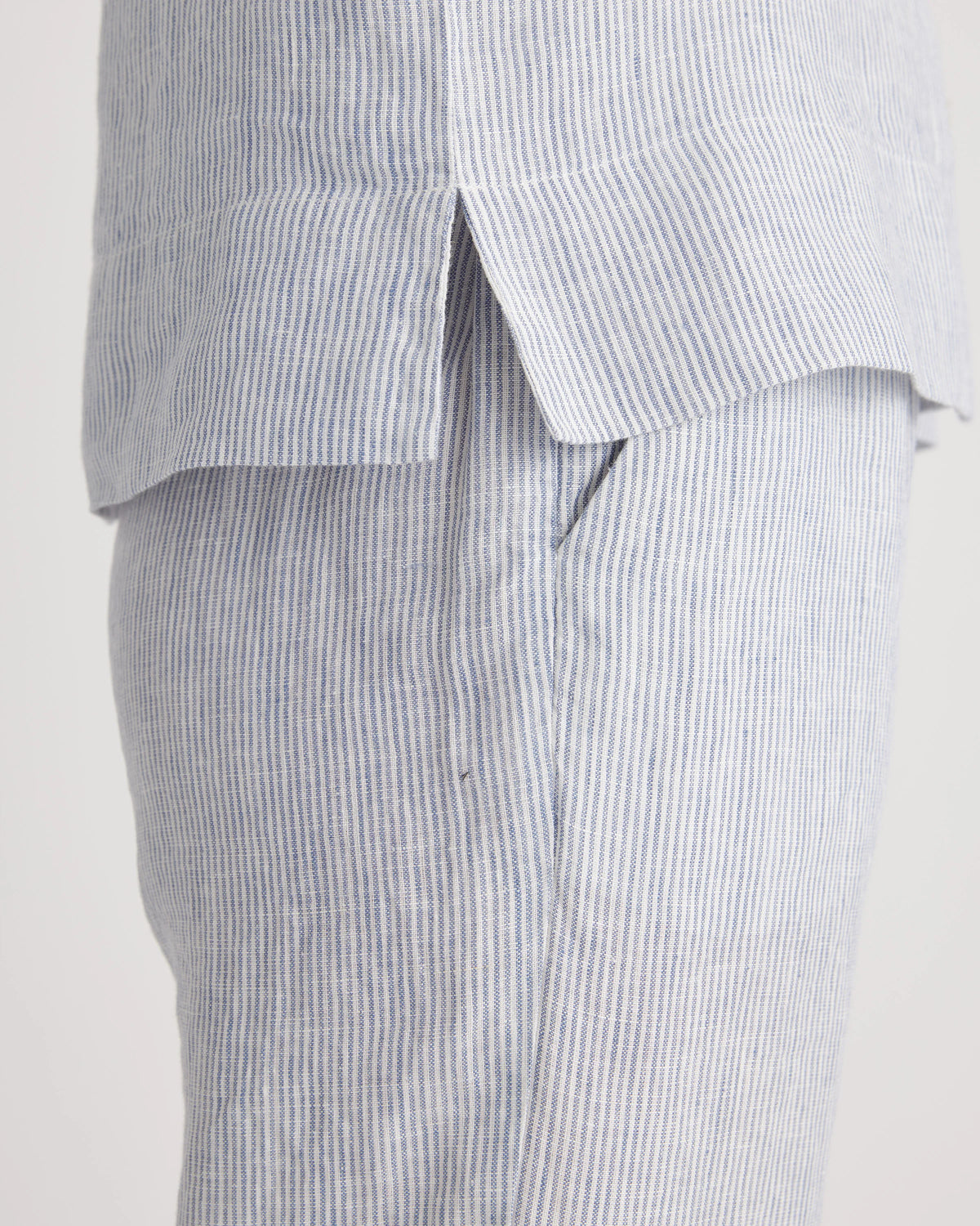 100% European Linen Short Sleeve Shirt - XS / Moonstone Blue