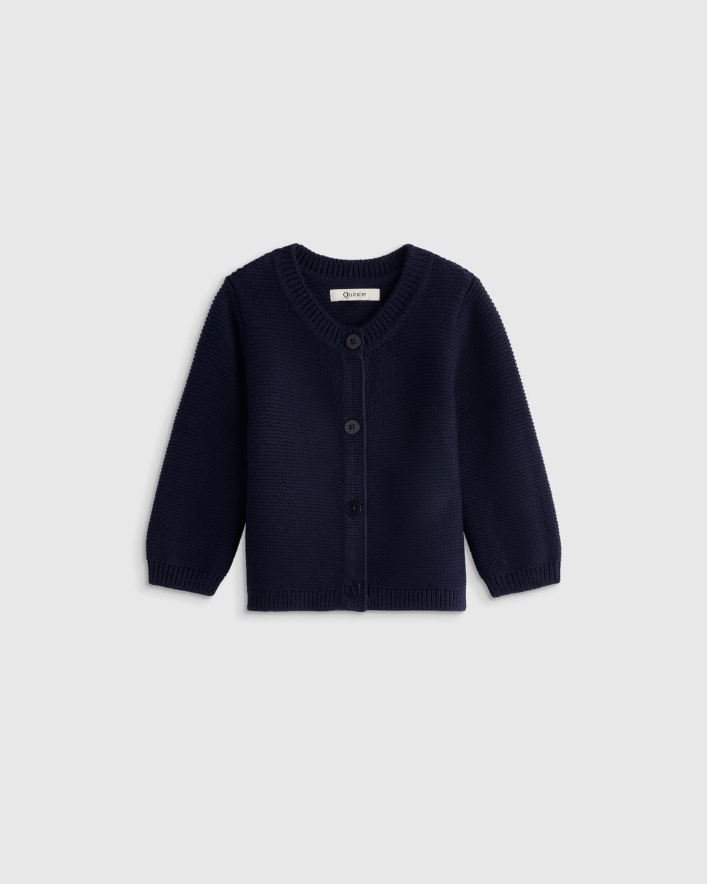 100% Organic Cotton Sweater Cardigan - 0-3M / Ivory