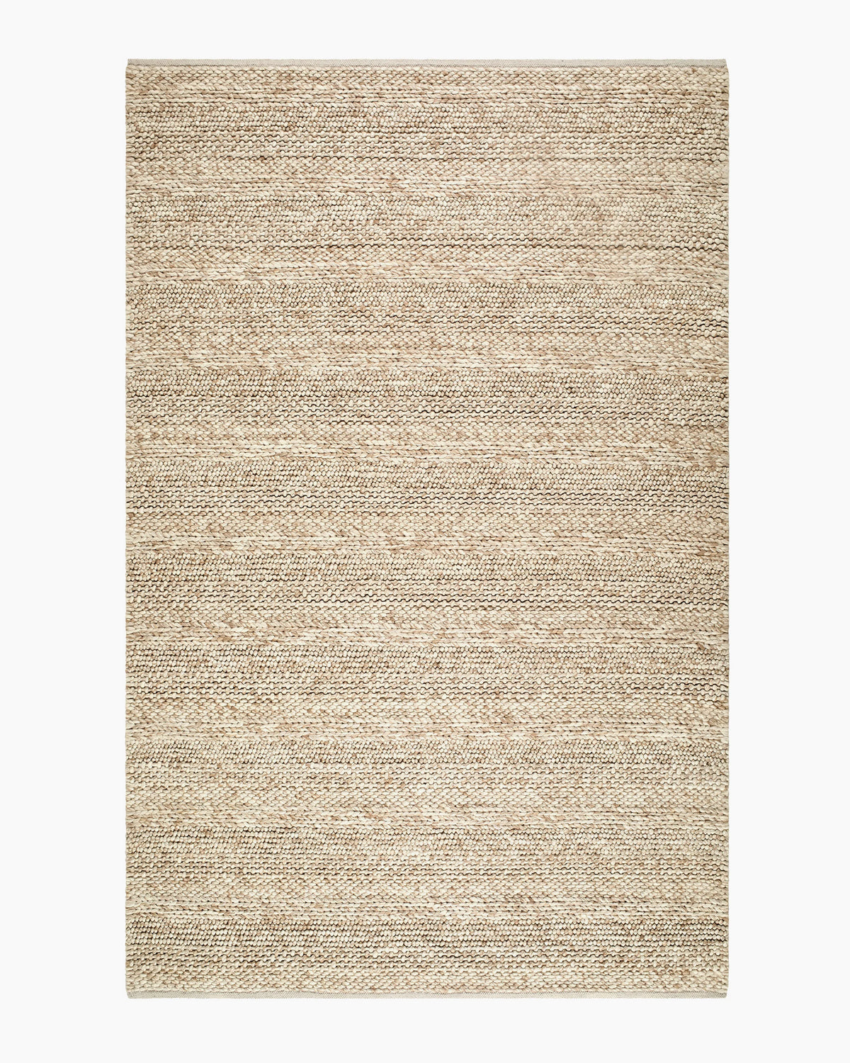 Rowan Handwoven Wool Rug - 5' x 8' / Sand Main image