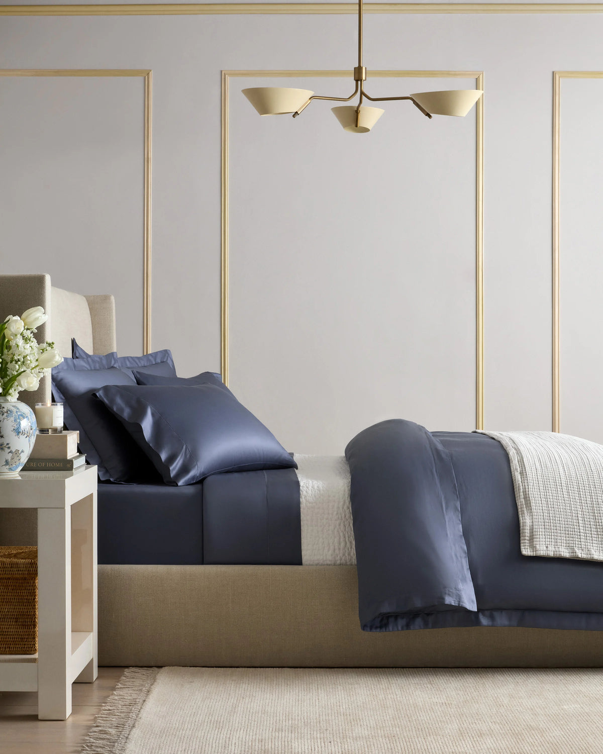 Signature Giza Cotton Sateen Duvet Cover Set - Twin / Sand