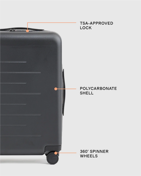 Expandable Carry-On Suitcase - One Size / Dark Green