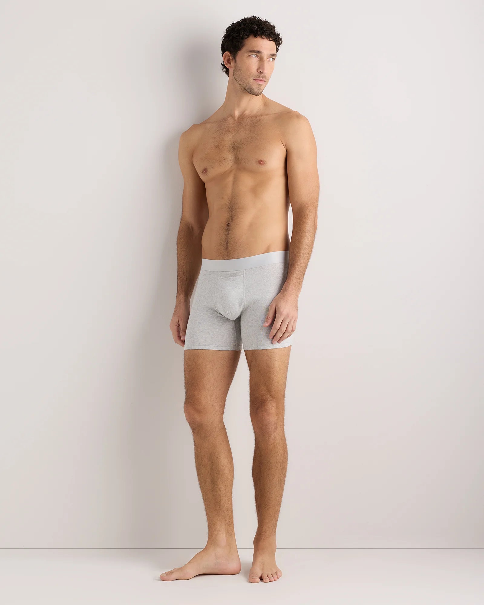 Organic Cotton 4'' Trunk (3-pack) - XS / Light Grey Secondary image