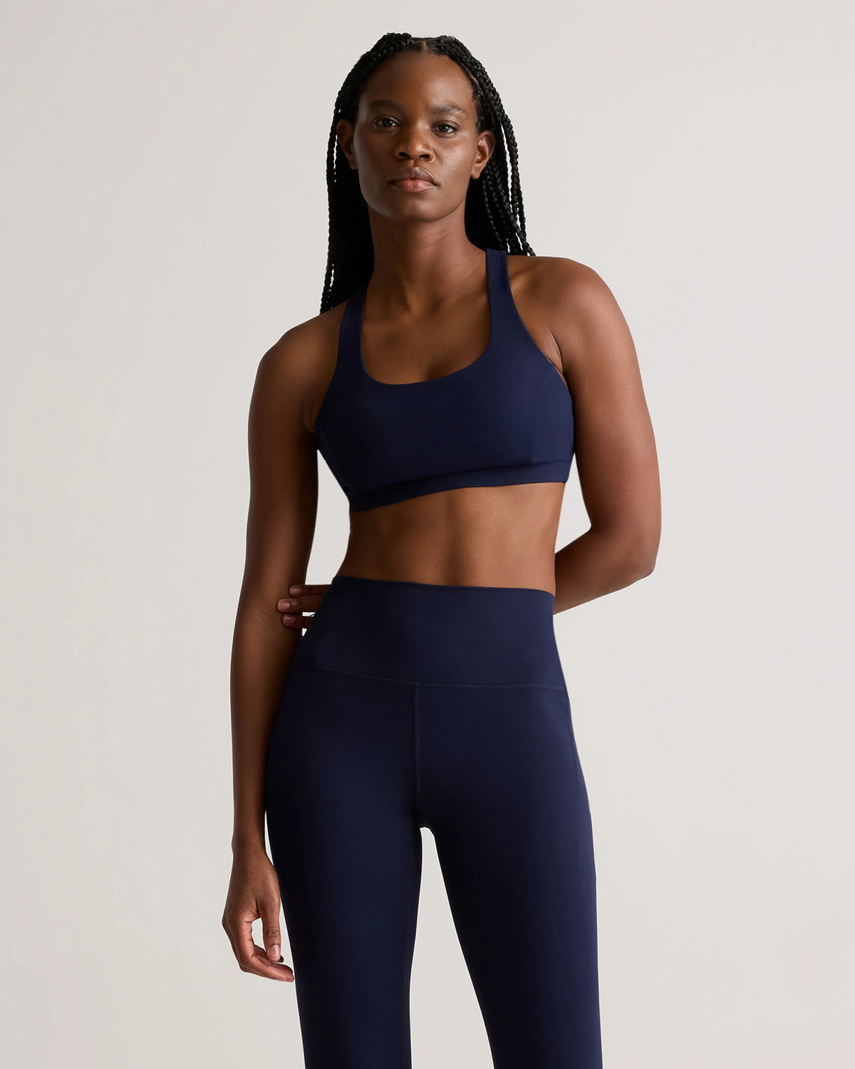 Power-Up Strappy Sports Bra - XS / Deep Navy Main image
