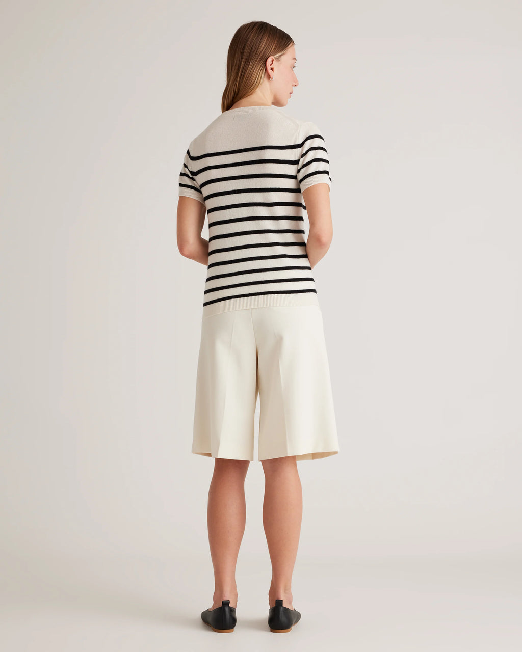 Mongolian Cashmere Tee - XS / Pale Custard Yellow
