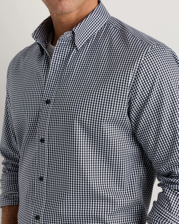 Supima Cotton-Tencel Everyday Shirt - S / Blue Gingham