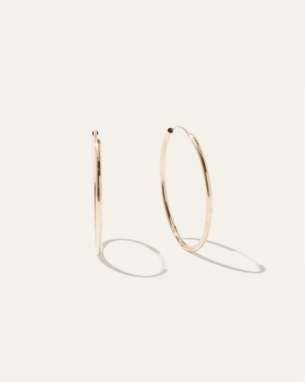 14K Gold Everyday Hoops - One Size / Yellow Gold