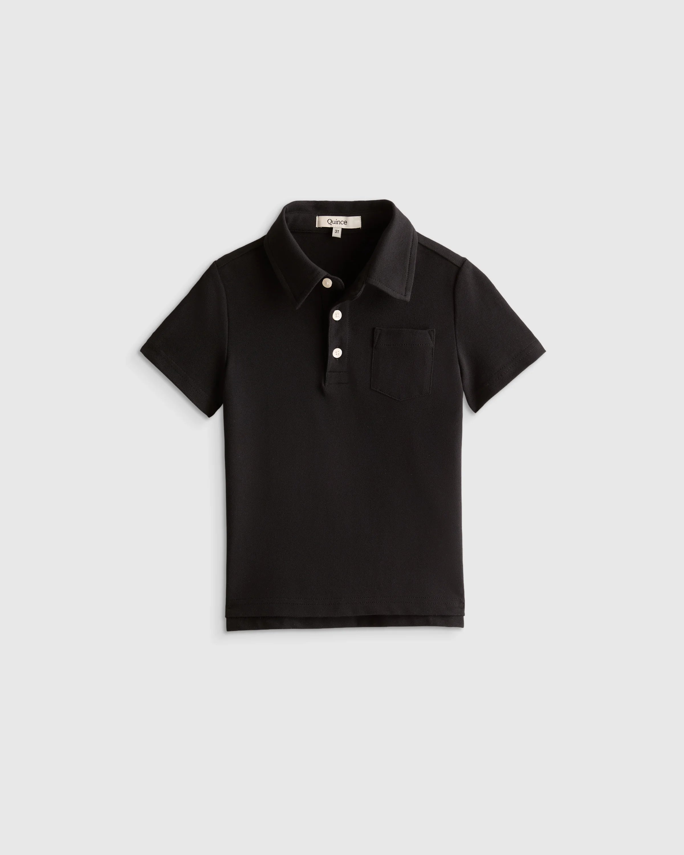 Organic Cotton Short Sleeve Pique Polo 3-Pack - 2T / Black Secondary image