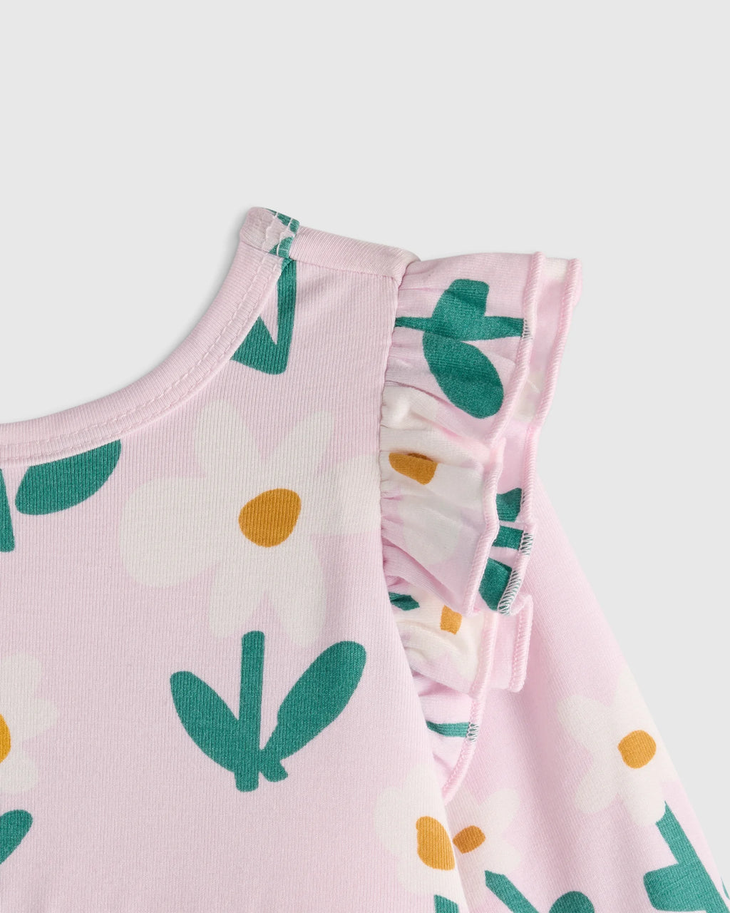 Bamboo Long Sleeve Flutter Twirl Dress - 12-18M / Navy Blossoms