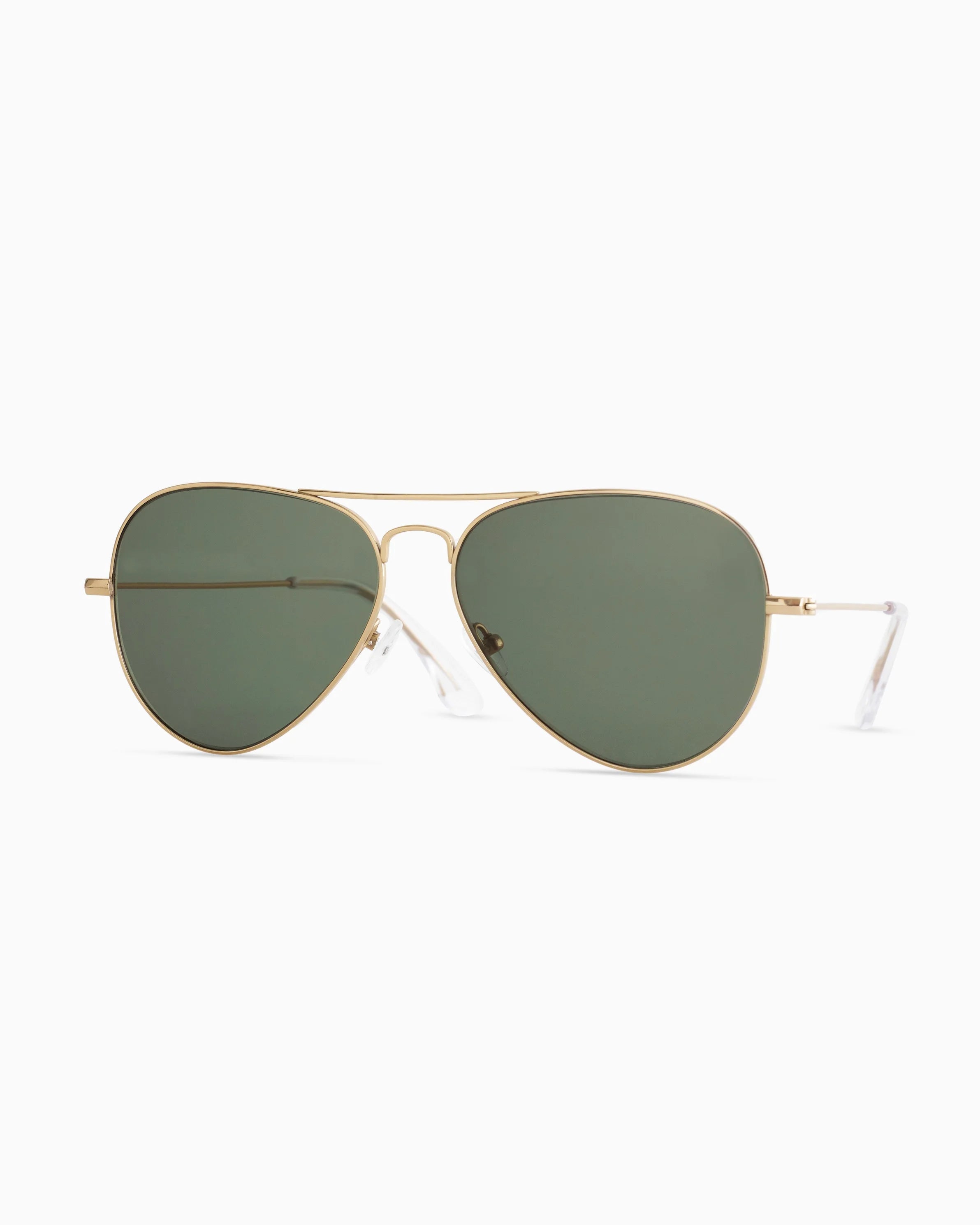 Halston Polarized Stainless Steel Aviator Sunglasses - One Size / Gold with Green lens Secondary image