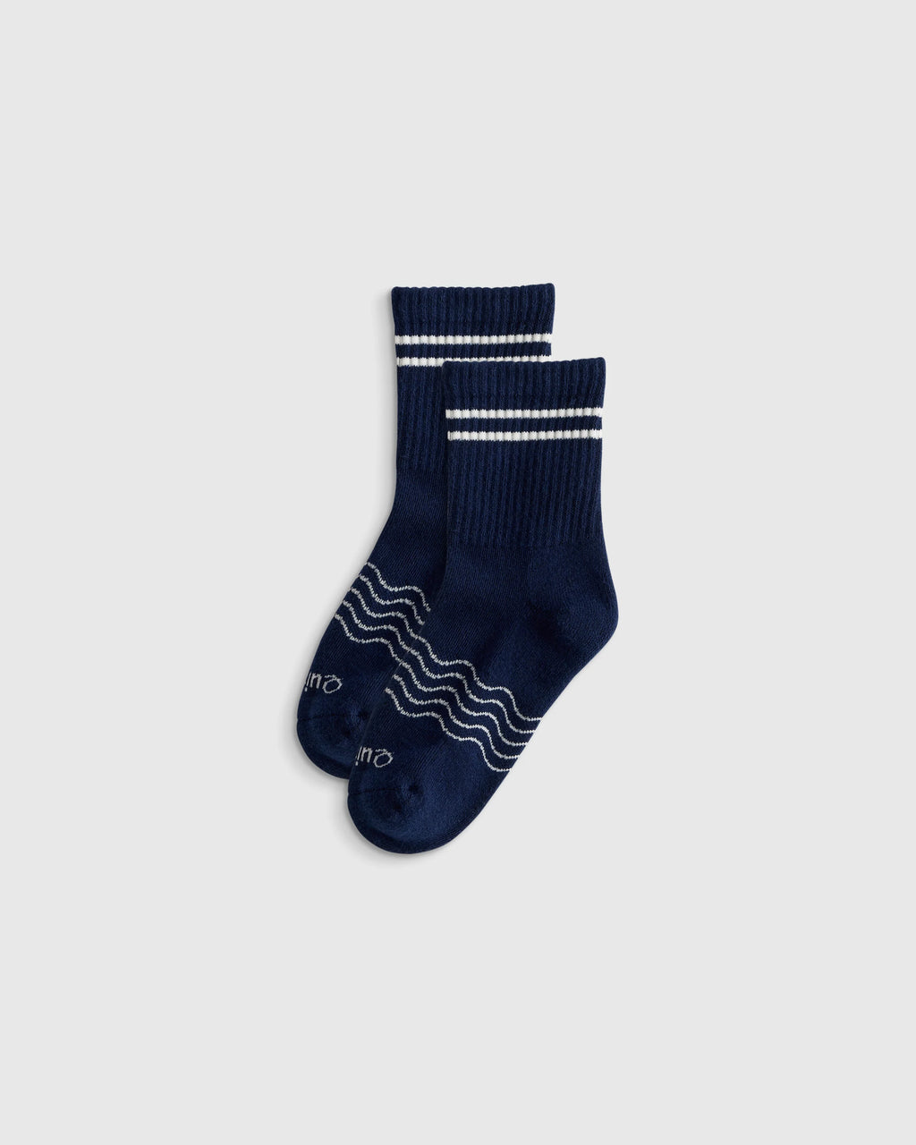 Kids Organic Cotton Quarter Crew Socks 8-Pack - S / White