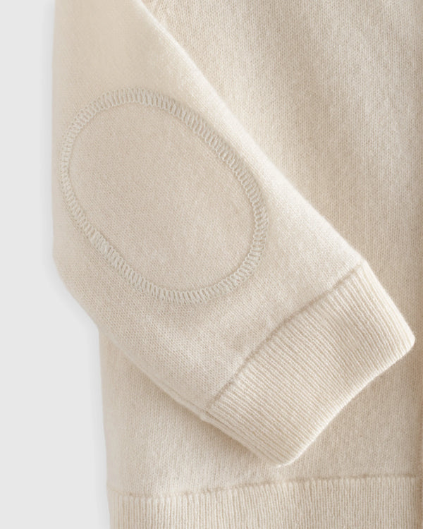 Washable Cashmere Hooded Cardigan - 0-3M / Oatmeal