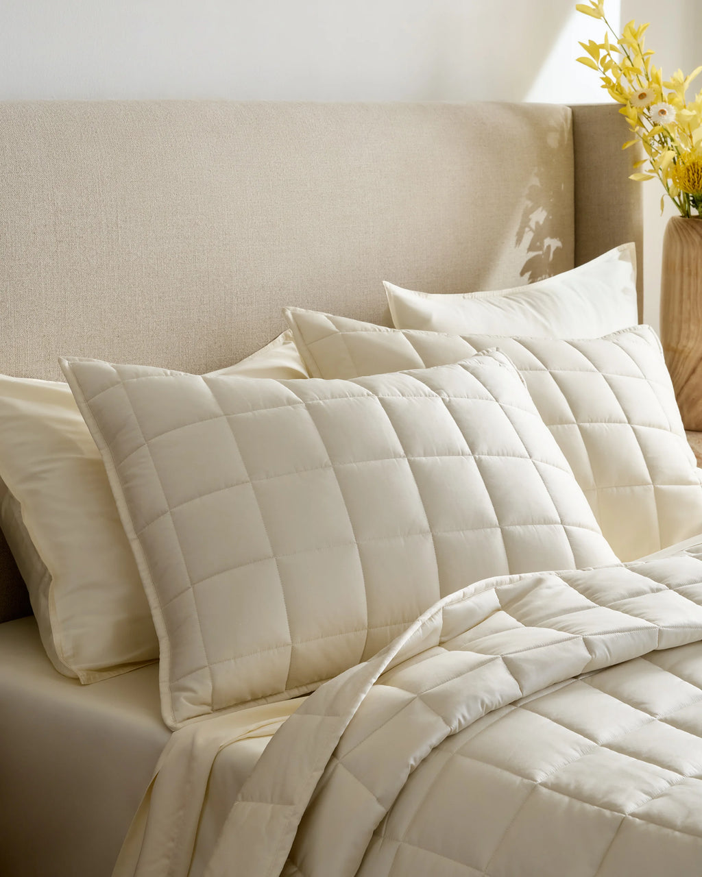 Bamboo Box Quilt Set - Twin / Sage