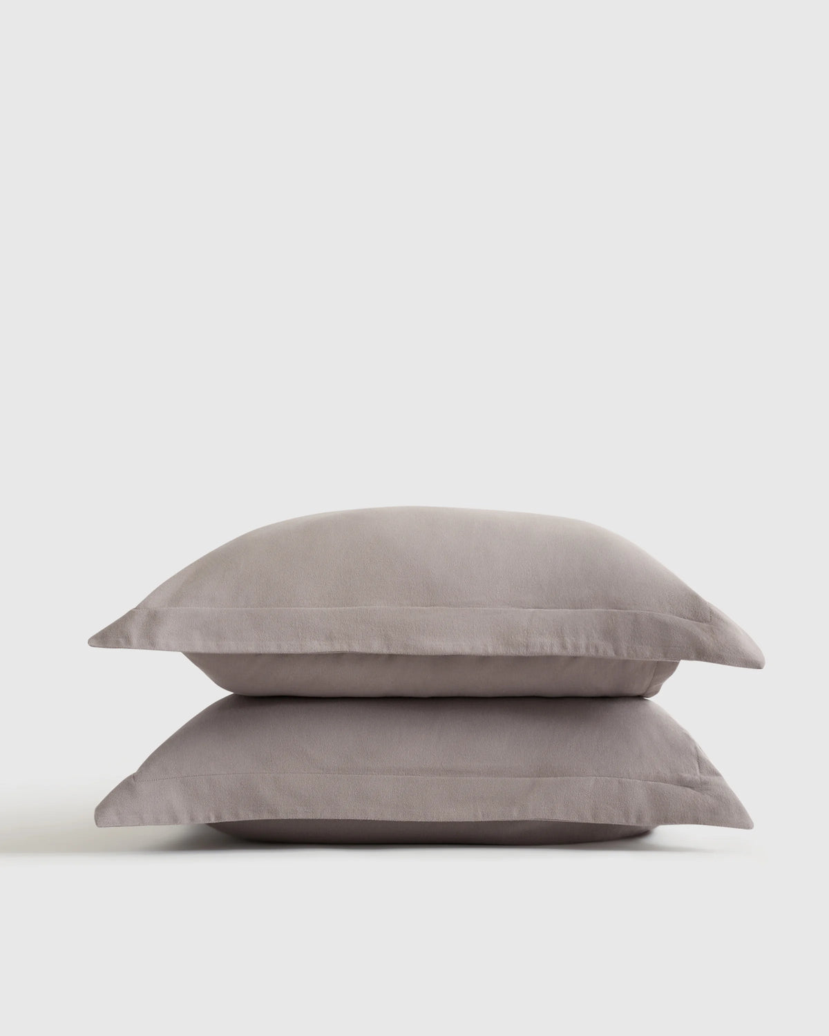Luxury Organic Flannel Sham Set - Standard / Grey Main image