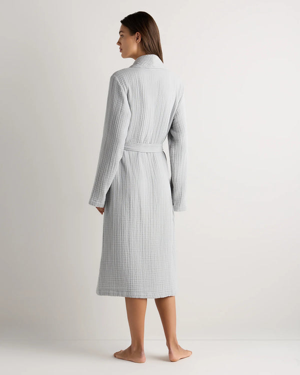 Soft Layered Turkish Cotton Robe - XS / White