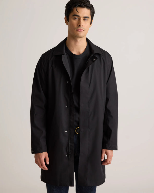 Weather Proof Long Rain Jacket - S / Storm Blue