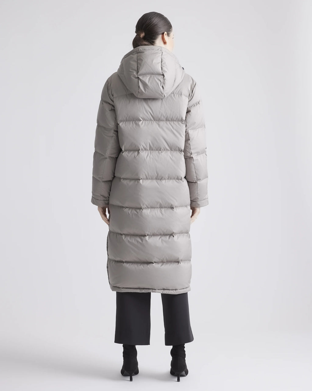 Responsible Down Long Puffer Jacket - XS / Black