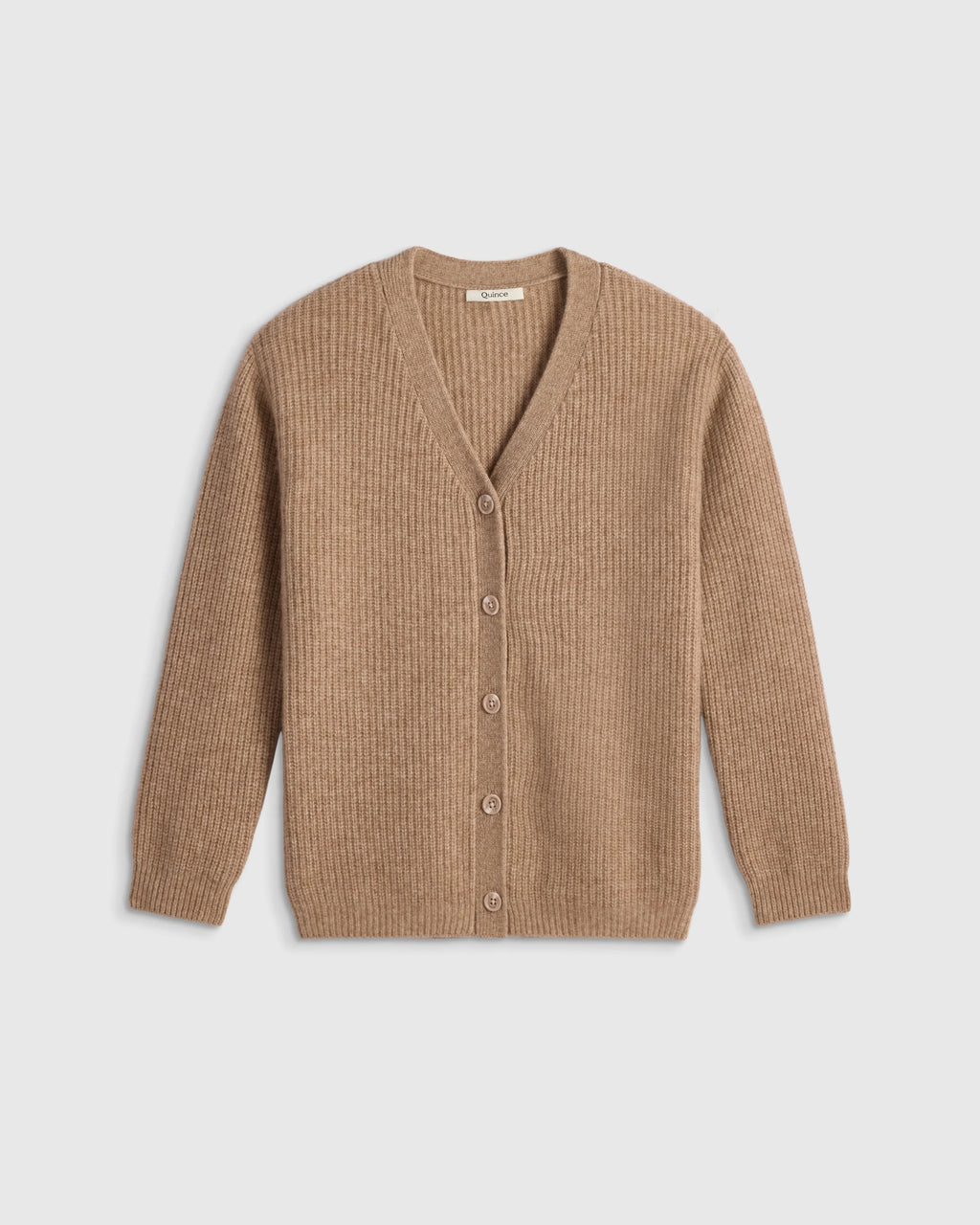 Washable Cashmere Oversized Fisherman Cardigan - 10 / Oatmeal