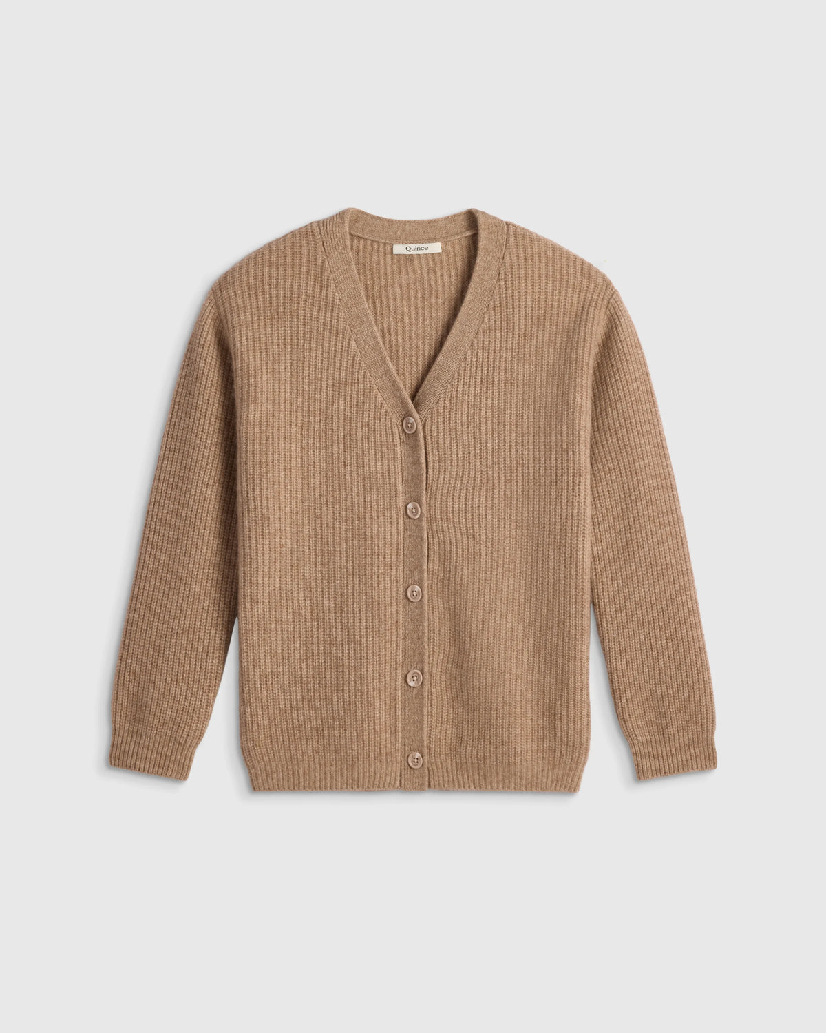 Washable Cashmere Oversized Fisherman Cardigan - 10 / Oatmeal Main image