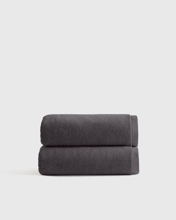 Plush Organic Turkish Cotton Bath Towel (Set of 2) - One Size / White