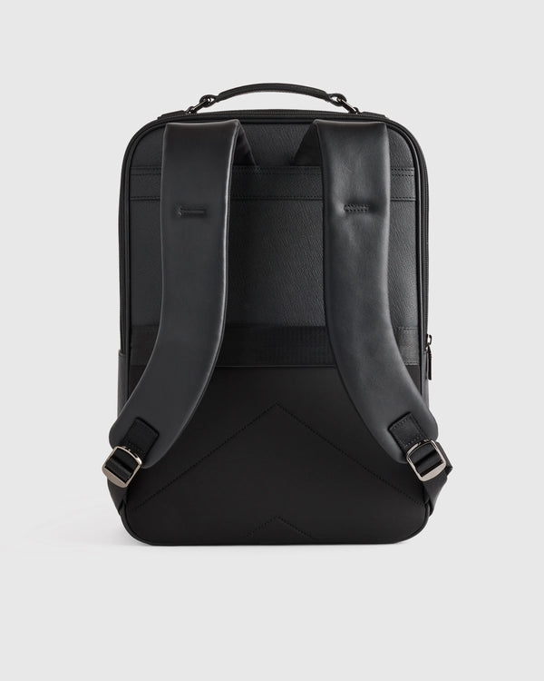 Italian Saffiano Laptop Backpack - One Size / Hickory