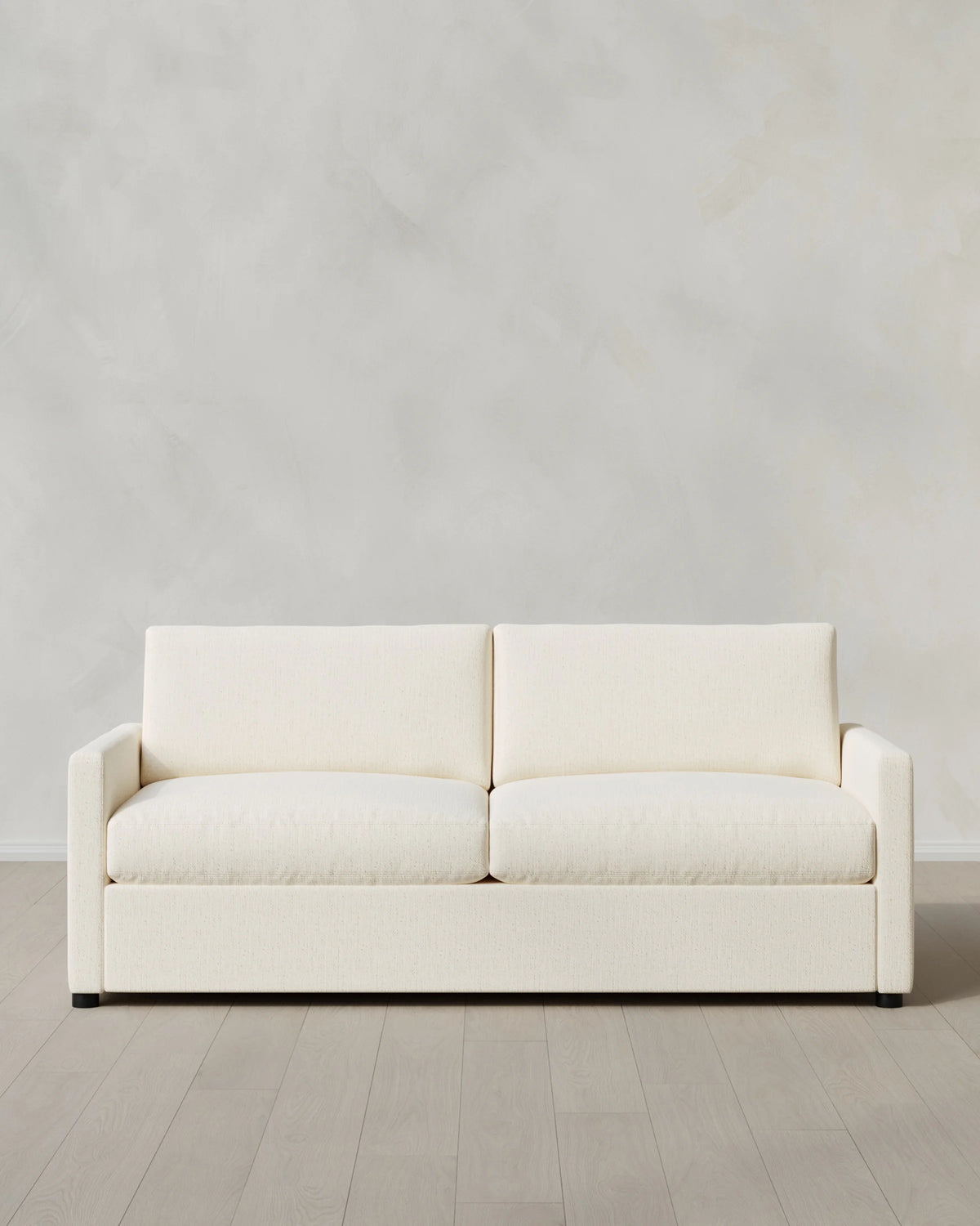 Brennan Sleeper Sofa in Performance Chenille Linen Blend - Queen / Snow Main image