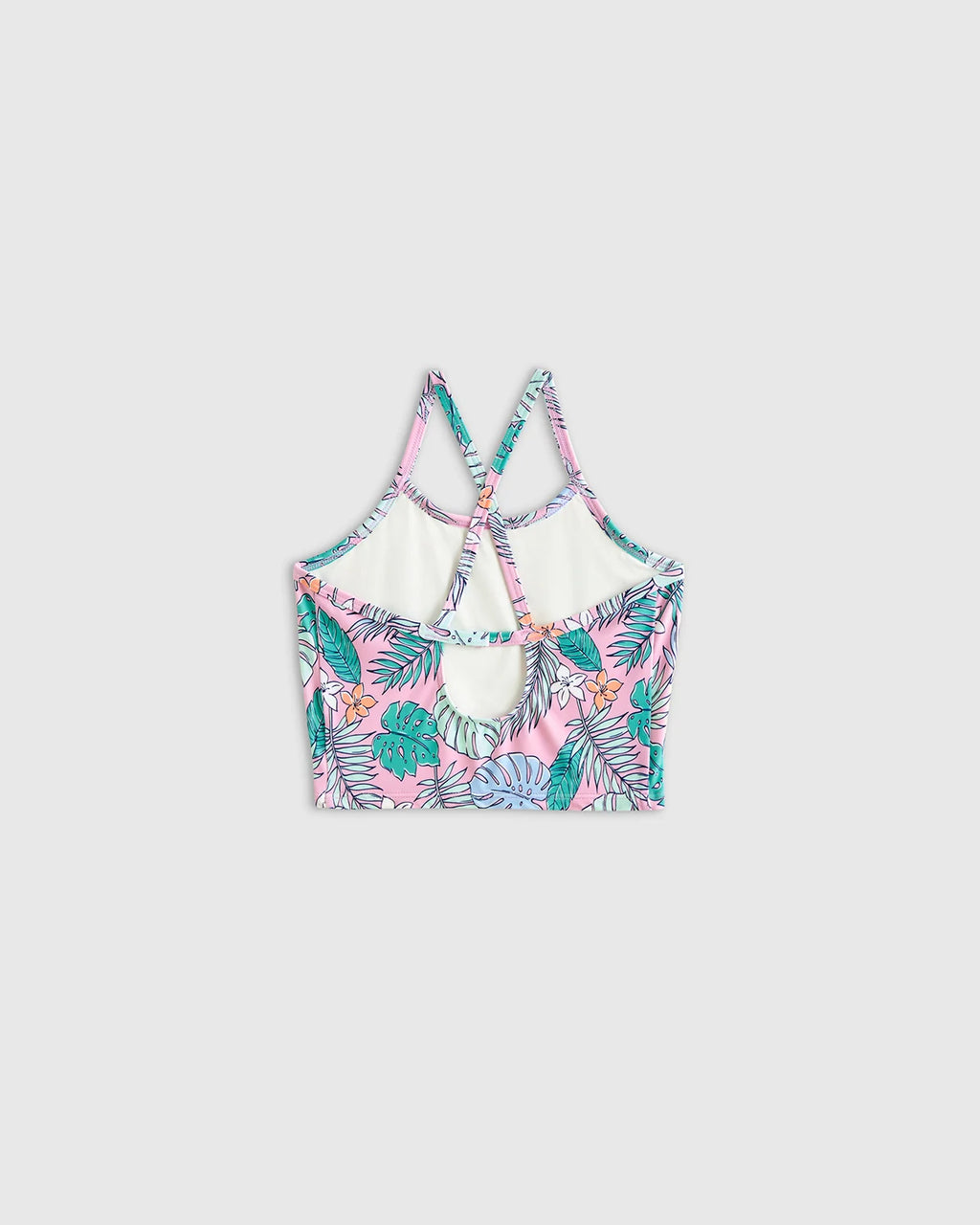 Tankini and Long Sleeve Raglan Rash Guard Set - 6 / Rainbow Stripe