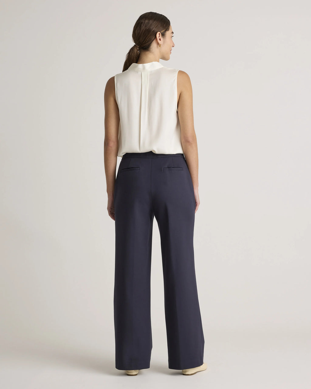 Ultra-Stretch Ponte Trouser - 0 / Navy