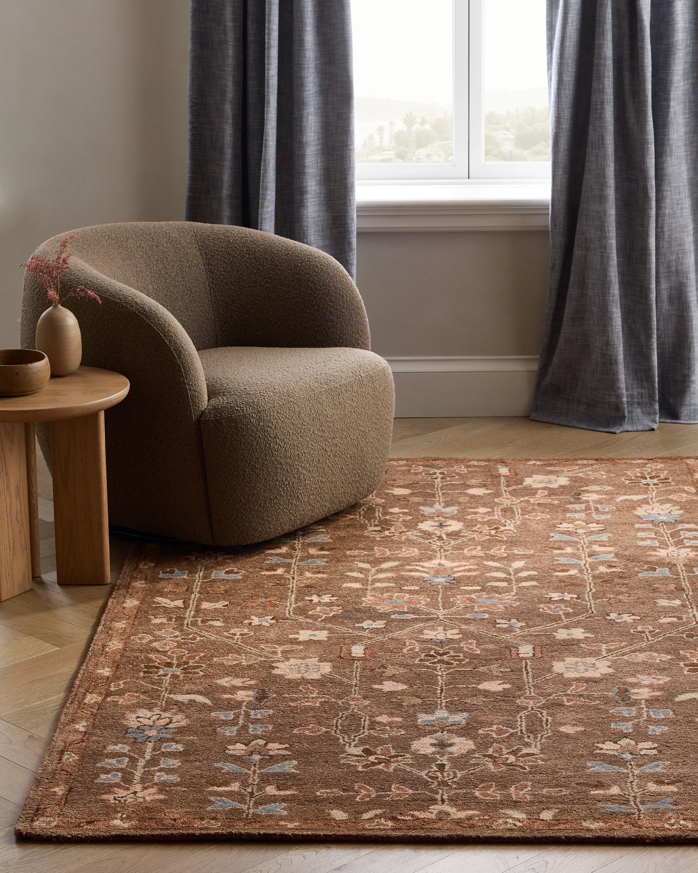 Willow Wool Rug - 5' x 8' / Brown Secondary image