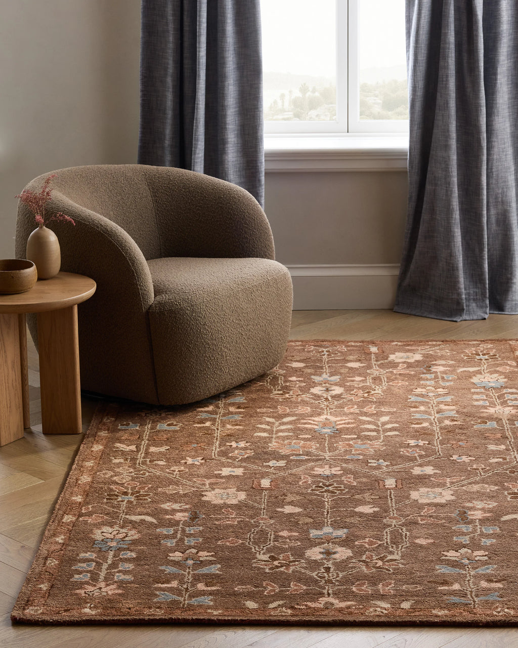 Willow Wool Rug - 5' x 8' / Brown
