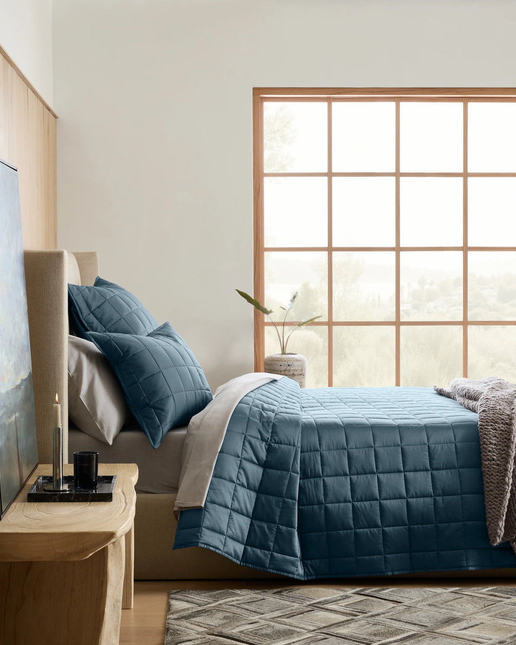 Bamboo Box Quilt Set - Twin / Sage