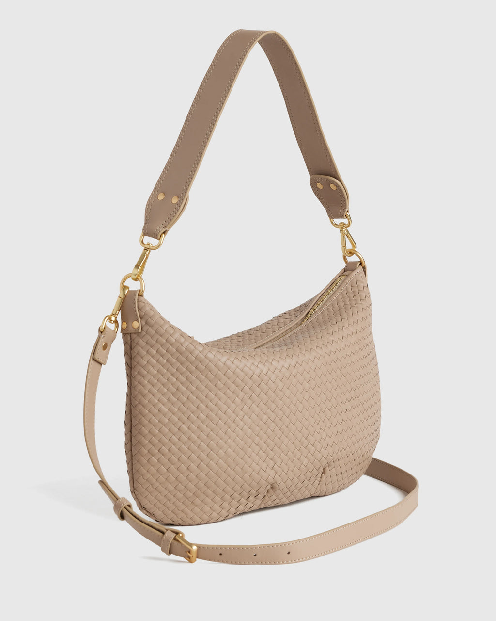 Sloane Handwoven Shoulder Bag - One Size / Cognac