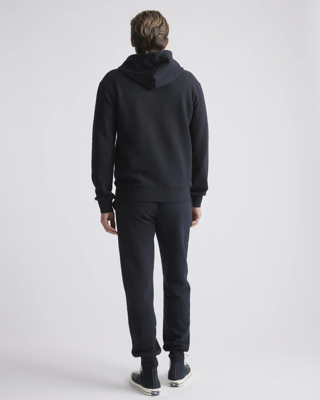 Organic Heavyweight Fleece Hoodie - S / Black