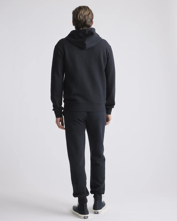 Organic Heavyweight Fleece Hoodie - S / Black