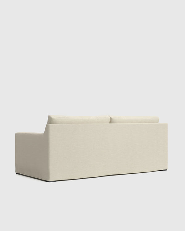 Ellery Slipcover Sofa in Performance Linen - 7ft / Sand