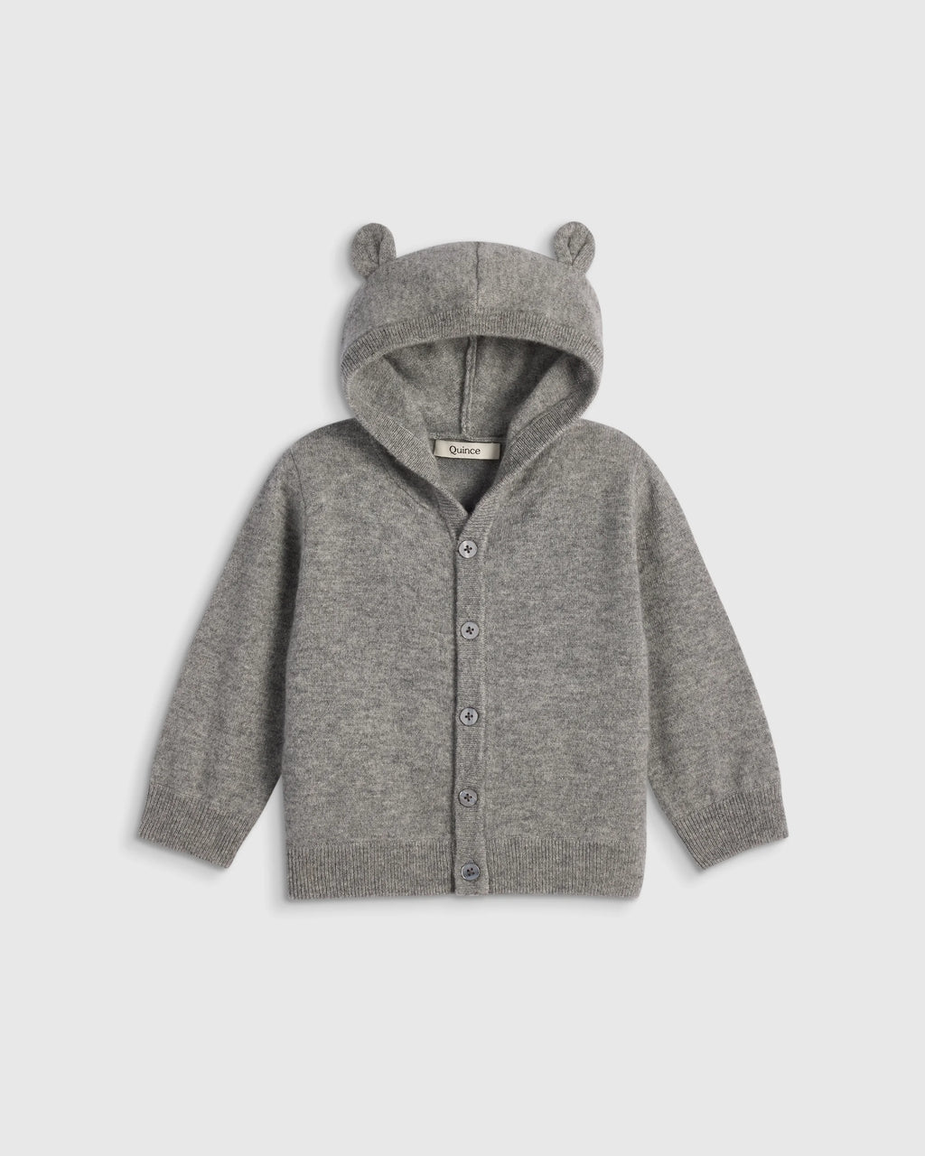 Washable Cashmere Hooded Cardigan - 0-3M / Oatmeal